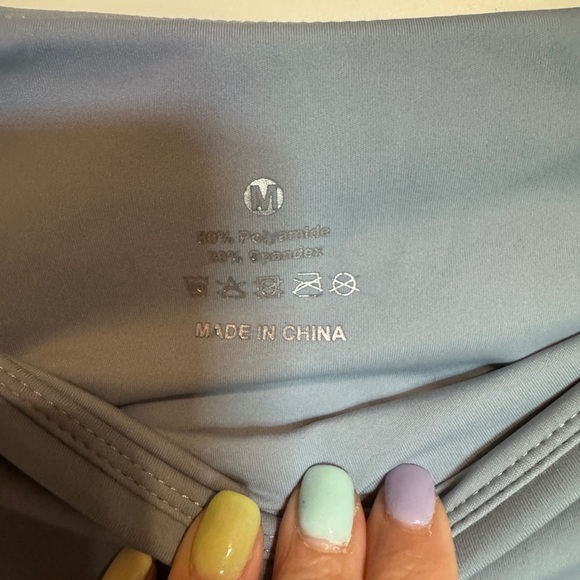 Women Size Medium Stylish Light Blue Joggers - Picture 3 of 5